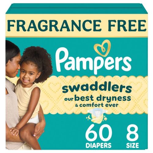 Pampers Swaddlers Sensitive Disposable Diapers - Size 8 - 60ct
