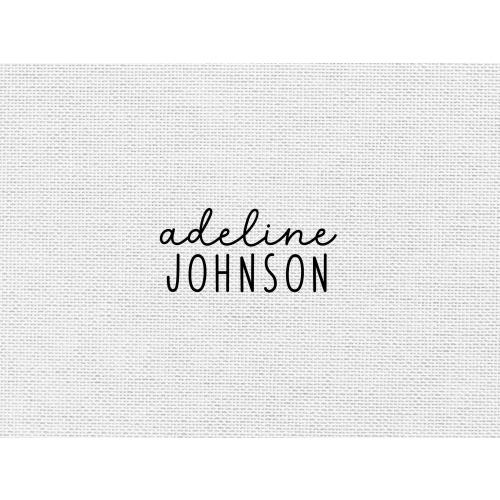 Kid Name Stamp | Kid Name Labels | Permanent Fabric Stamp | Rubber Stamp or Self Inking Stamp | 0.5" x 1.5" | STC002