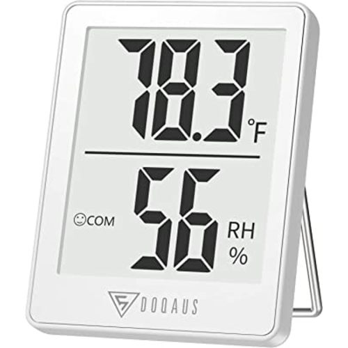 Amazon.com: DOQAUS Digital Hygrometer Indoor Thermometer Humidity Meter Room Thermometer with 5s Fast Refresh Accurate Temperature Humidity Monitor for Home, Bedroom, Baby Room, Office, Greenhouse, Cellar (Black) : Patio, Lawn & Garden