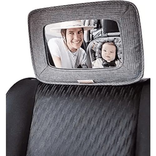 GoldBug Soft Sided Rear & Forward Facing Safety Mirror for Baby & Toddler - Shatter Resistant - Jumbo Baby Car Mirror