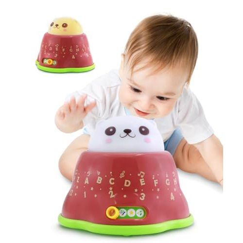 BEST LEARNING Whack and Learn Mole - Educational Interactive Light-Up Toy for Infants Babies Toddlers for 6 Month and up - First Baby Boy or Baby Girl Birthday Gift