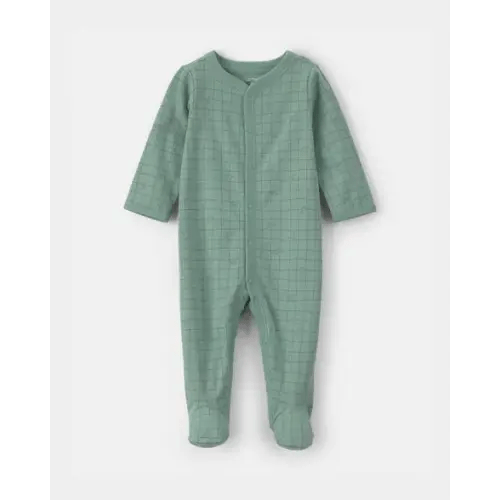 Baby Boy Dinosaur 100% Cotton Sleep & Play Pajamas - Green | Carter's