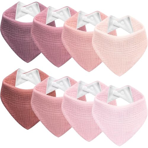 Muslin Baby Bibs Baby Drool Bandana Bibs for Baby Girls Boys Infant Newborn Toddler Drooling and Teething