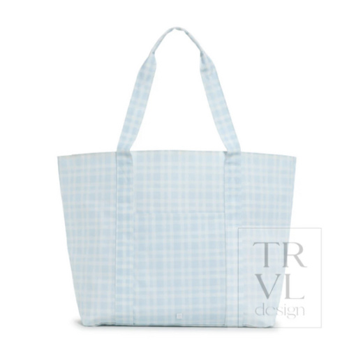 Jumbo Tote - Pimlico Plaid Blue