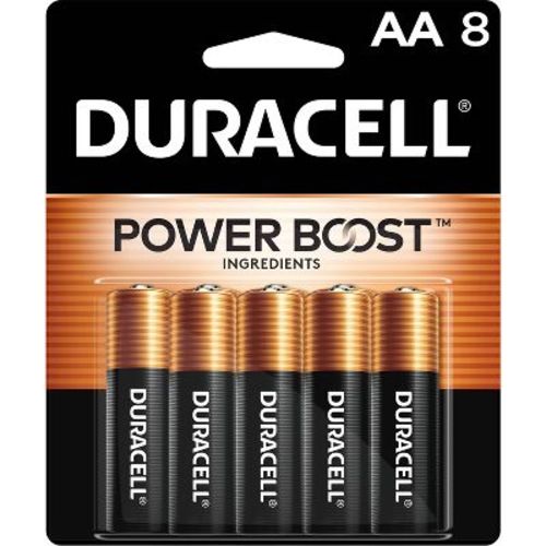 Duracell Coppertop AA Batteries - 8pk Alkaline Battery: Household, 1.5 Volt, Non-Rechargeable