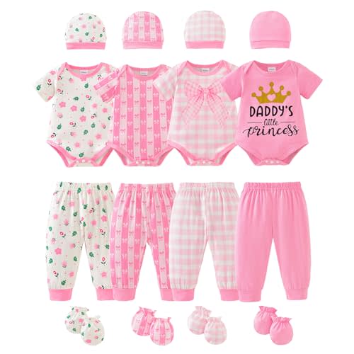 Baby Layette Sets Unisex Newborn Baby Boys Girls Essentials Gift Set 16-Piece Infant Baby Outfit Clothes