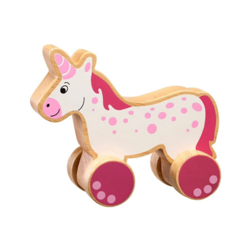 Wooden Toy Unicorn Push Along | Fair Trade