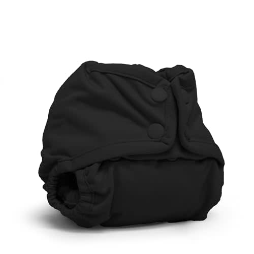 Kanga Care Rumparooz Double Leg Gusset Reusable Cloth Diaper Cover Newborn Snap | Phantom 4-15 lbs