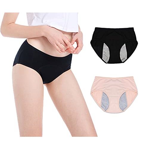 Leak Proof Protective Panties for Women/Girl Menstrual Period,Heavy Flow,Postpartum Bleeding,Urinary Incontinence (3-5)