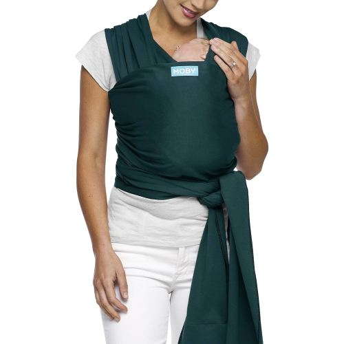 Moby Baby Wrap Carrier Classic for Newborns to Toddlers (8-33lbs), Infant Sling Carrier, Lightweight & Hands Free Design, Adjustable for All Body Types (Pacific)