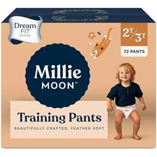 Millie Moon Unisex Training Pants - (Size-2T-3T and Count-72) Diaper Weight Range: 22 to 33 lbs
