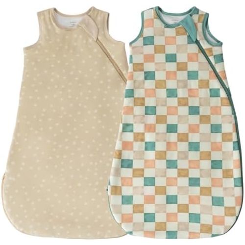 Sleep Sack for Babies and Toddlers 6-18 Months, Rayon Made from Bamboo 1.5 TOG, Wearable Blanket with 2 Way Zipper