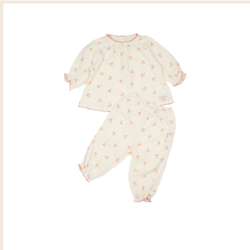 Gauze Two Piece Set in Cherries – Wild Wawa