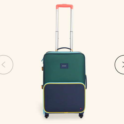 STATE Bags | Logan Suitcase Color Block Green/Navy