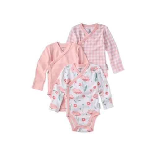 Sterling Side Snap Organic Cotton Assorted 3-Pack Bodysuits