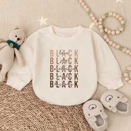 Black History Month Baby Romper: Afro American Pride Outfit