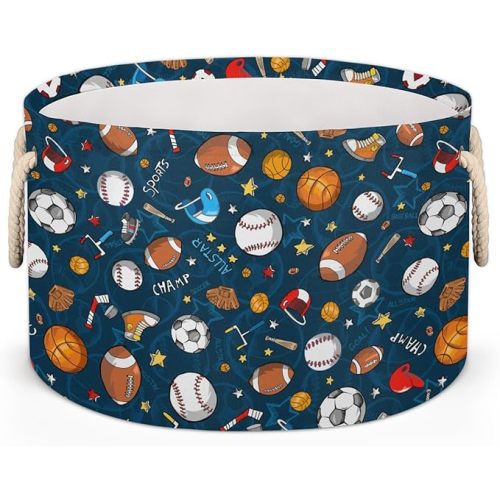 Laundry Hamper With Handle for Kids Boy Girls Toy Bedroom Living Room Nursery Room Decor Storage Organizer