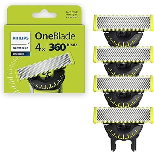 Philips Norelco OneBlade 360 Replacement Blades, 4 Pack