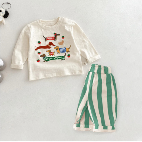 Baby Toddler Colorful 2 Piece Dachshund Set
