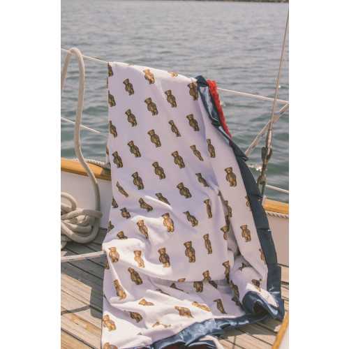 Patriotic Bear Plush Blanket