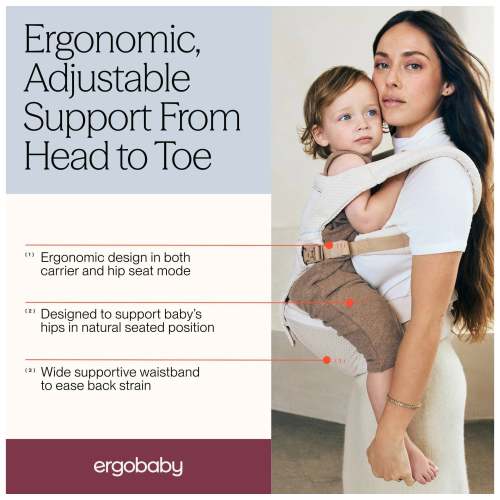Alta 2-in-1 Baby Carrier and Hip Seat - Natural Beige