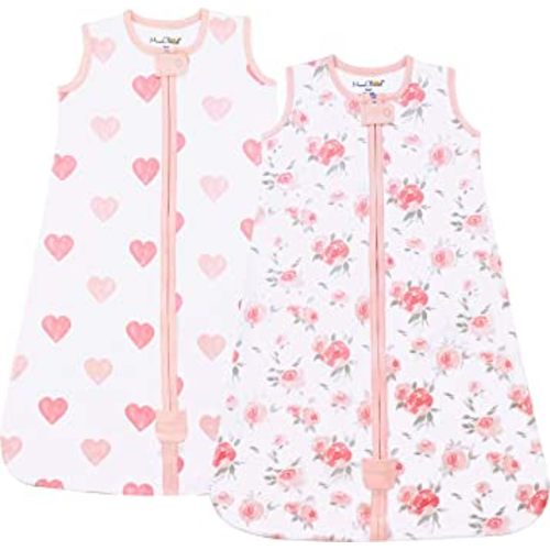 Mama Cheetah Baby Sleep Sack 0.5 TOG, Organic Cotton Baby Wearable Blanket with Two-Way Zipper, Swaddle Transition Baby Sleeping Bag for Newborn Infant Toddler Boy Girl, 0-6 Months