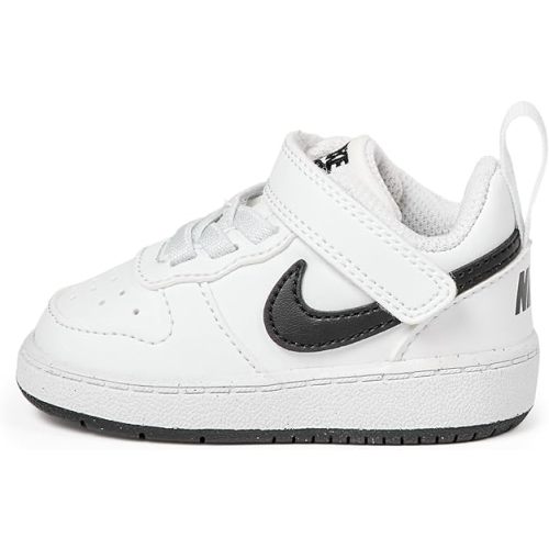 Amazon.com | Nike Baby/Toddler Court Borough Low Recraft Shoes, White/Metallic Silver-Deep Night, 7C | Sneakers