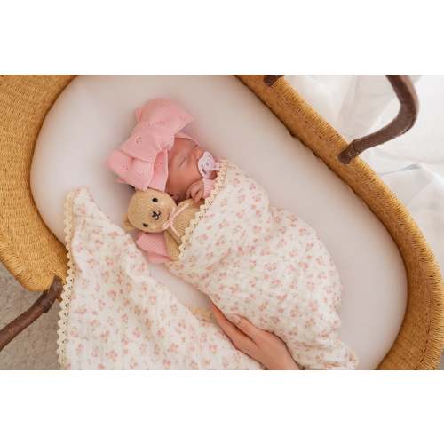 Paisley Peony Muslin Baby Blanket | Little & Fern – Little and Fern