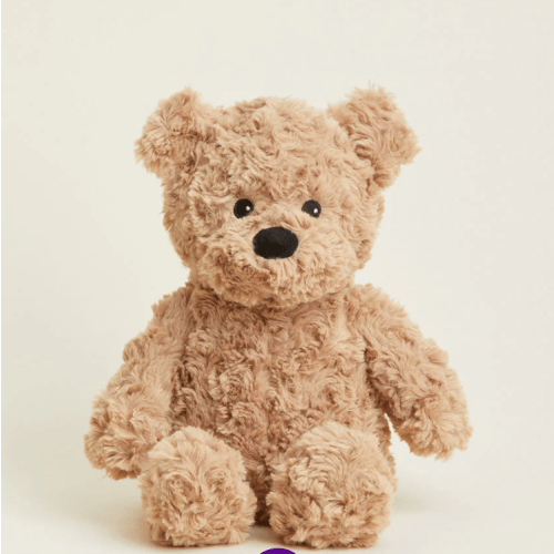 Brown Curly Bear Warmies Junior