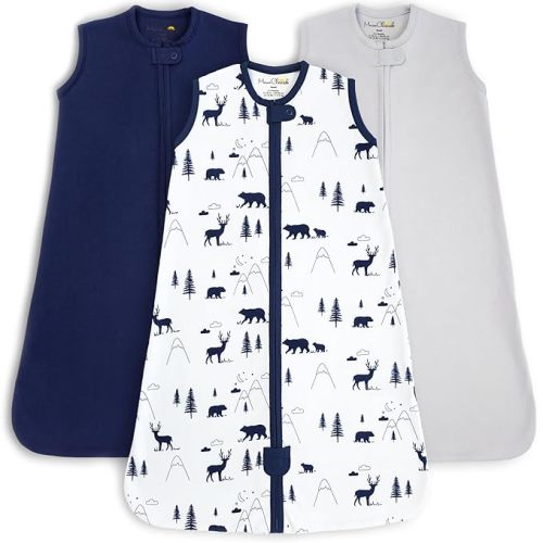 Mama Cheetah Baby Sleep Sack 0.5 TOG, Organic Cotton Baby Wearable Blanket with Two-Way Zipper, Swaddle Transition Baby Sleeping Bag for Newborn Infant Toddler Boy Girl, 12-18 Months