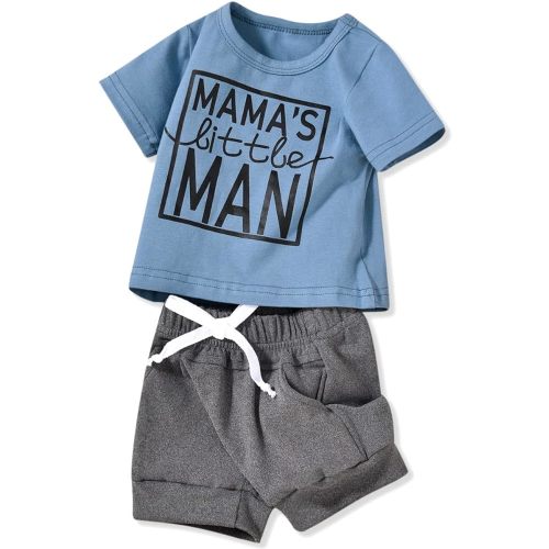 Aalizzwell Newborn Infant Baby Boys Summer Outfit