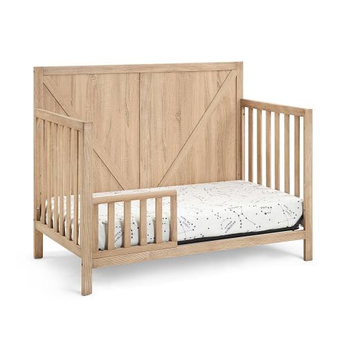 Suite Bebe Barnside 4-in-1 Convertible Crib in Beached Oak