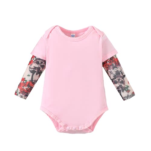 Magic Park 3-24M Infant Baby Boys Girls Tattoo Sleeve Romper Bodysuit Toddler Boy Tattoo Shirts Jumpsuit