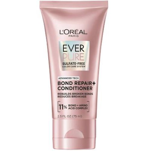 L'Oreal Paris EverPure Sulfate Free Bond Repair Color Care Conditioner - 2.5 fl oz: Strengthening, For Colored Hair, Liquid Form
