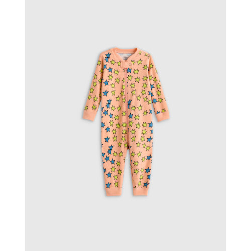 100% Organic Cotton One Piece Pajama - Baby in Celestial Dreams Cream