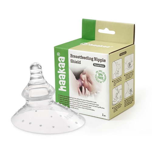 Haakaa Silicone Round Breastfeeding Nipple Shield 1 PK