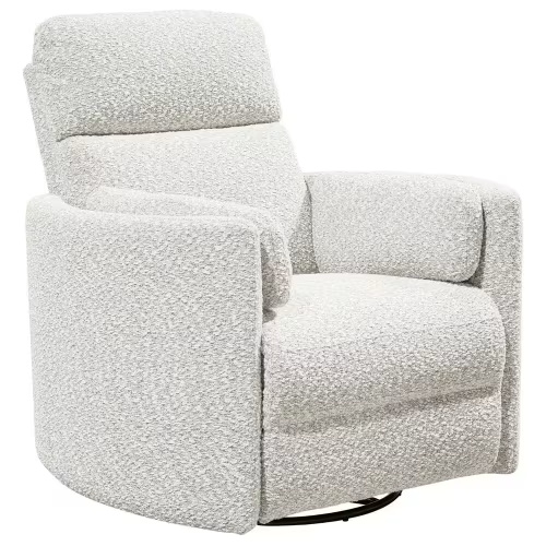 Simeon Collection Power Swivel Glide Recliner in Tatum River Rock
