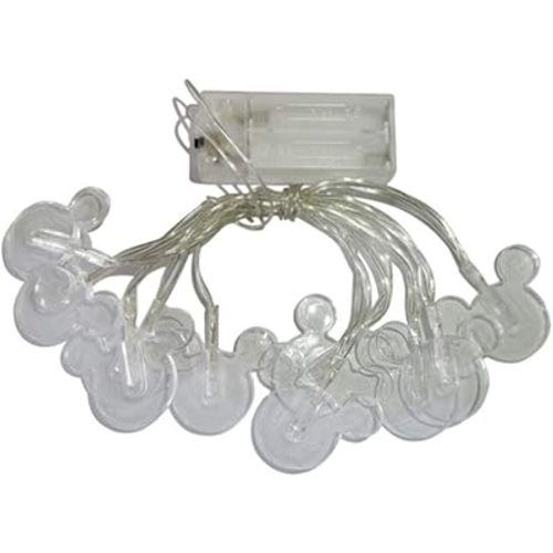 1.65m 10LEDs Decorative Cartoon Animal Mouse Night Mood Light Romantic Lamp for Home Indoor Bedroom Party Festival Décor(Warm White)