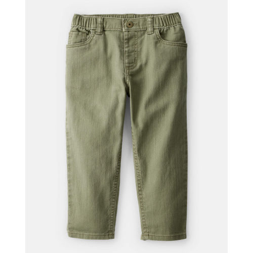 Toddler Boy  Tapered 100% Cotton Twill Pants - Green - OshKosh B'gosh | Carter's