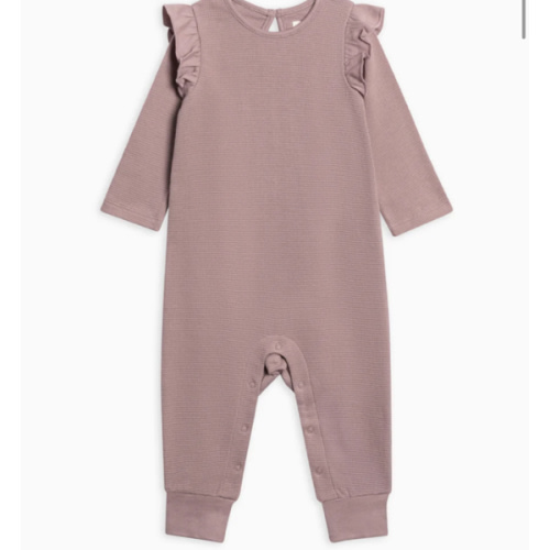 Mila Waffle Knit Flutter Sleeve Romper