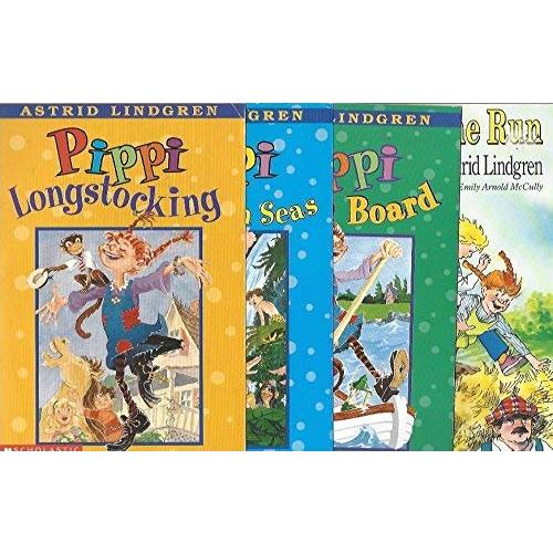 The Pippi Longstocking 4-Book Set: Pippi Longstocking, Pippi Goes on Board, Pippi in the South Seas, and Pippi on the Run