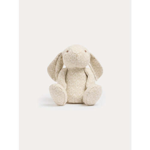 Medium signature rabbit with woven cherry motif 20 cm in cotton