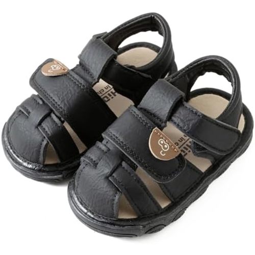 Jastore Infant Baby Boys Girls Squeaky Sandals Summer Beach Toddler Newborn Anti Slip Crib Shoes First Walkers Prewalkers Shoes