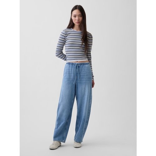 High Rise UltraSoft Easy Barrel Jeans