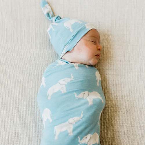 Knit Swaddle Blanket - Peanut