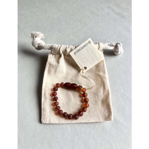 Raw Cognac Amber Anklet or Bracelet