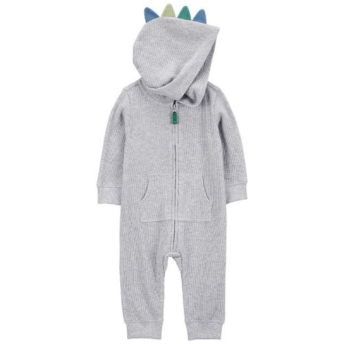 Baby Boy Carter's Dinosaur Cotton Blend Long Sleeve Jumpsuit