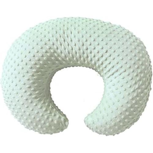 Nursing Pillow Cover Breastfeeding Pillow Cases Plush Dot Slipcover Pillow Sham (Green)