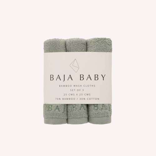 Bamboo/Cotton Wash Cloths | 3 Pack