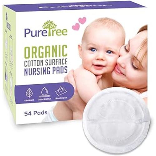 Organic Cotton Disposable Nursing Pads - for Breastfeeding (2 Boxes - 200 Pads)